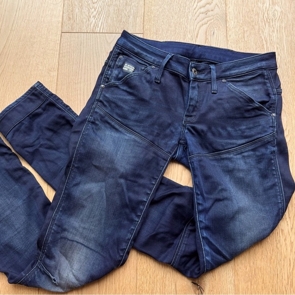 G-STAR 5620 SLIM TAPERED Dark Blue Denim Jeans - 26 - Picture 1 of 17